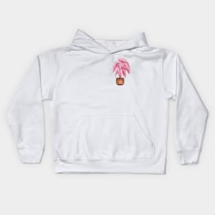 Pink Caladium Kids Hoodie